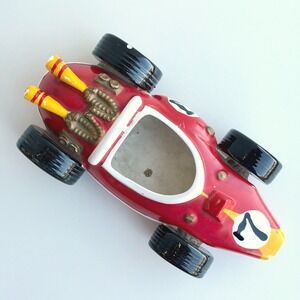 Vintage Indianapolis Indy 500 Racer Porcelain Planter 10" Car Japan Inarco Rare